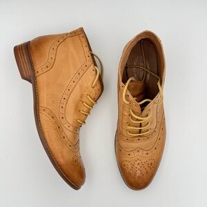 Mona Flying Women's Genuine Leather Lace Up Brogue boots - size 10.5